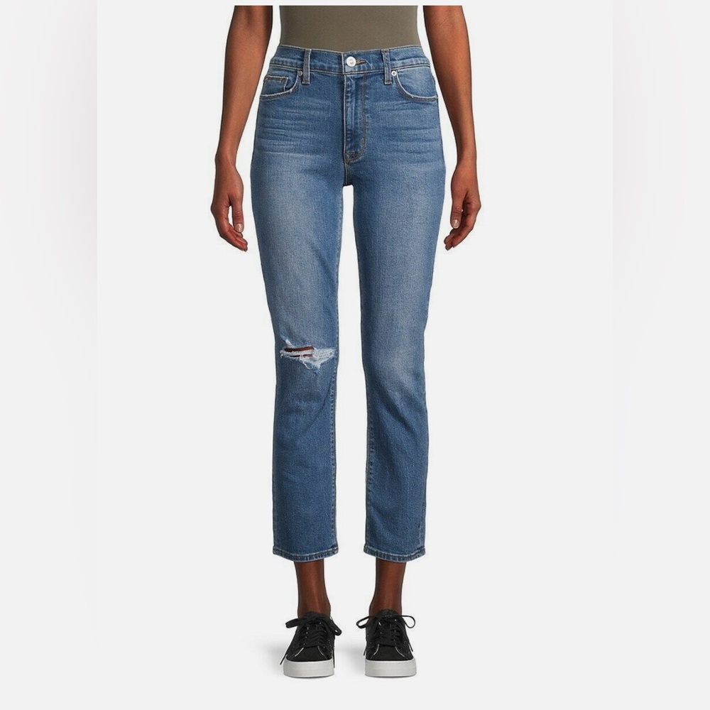 NWOT Hudson Blair High Rise Bootcut Crop Distressed Women’s Jeans Size 24 (00)